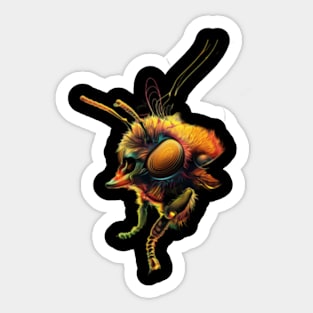 Beautiful Hardworking Bees' Orchestration Sticker